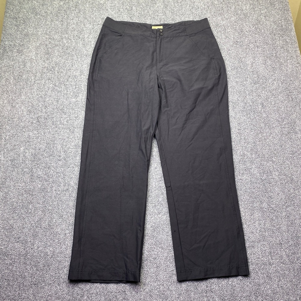 Royal Robbins Discovery Black Straight Leg Hiking Pants Womens 14S ROYCL-S54